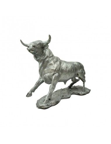 FIGURA TORO PLATA 17x22