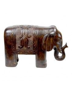 ELEFANTE DE PIE MARRON