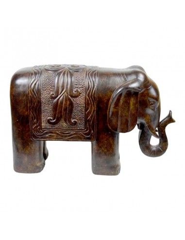 ELEFANTE DE PIE MARRON