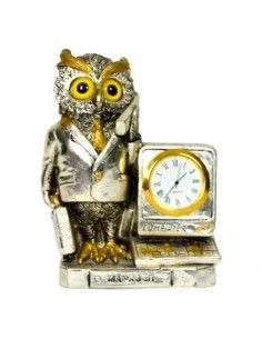 RELOJ DE SOBREMESA CON BUHO...