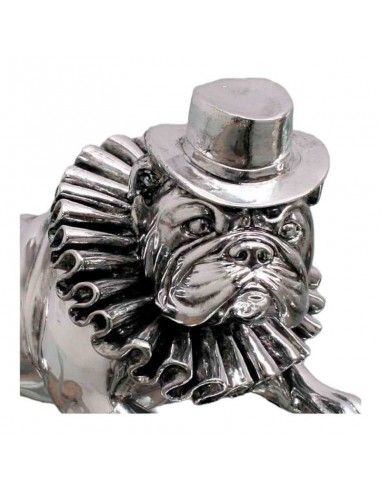FIGURA PERRO BULLDOG CON SOMBRERO 17x26