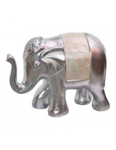 ELEFANTE PLATEADO CON NACAR...