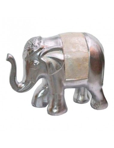 ELEFANTE PLATEADO CON NACAR 21x25