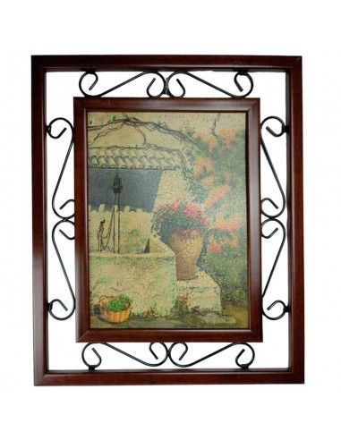 CUADRO JARDIN CON POZO 59x50