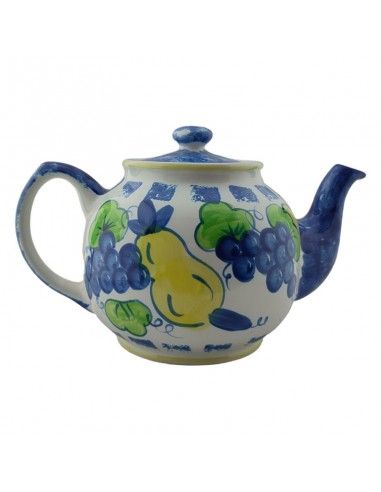 TETERA CERAMICA PERA Y UVAS 14x23