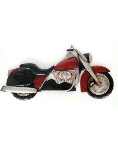 DECORATIVO MOTO ROJA DE METAL