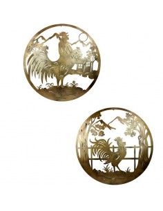 DECORACION PARED GALLO 98x98
