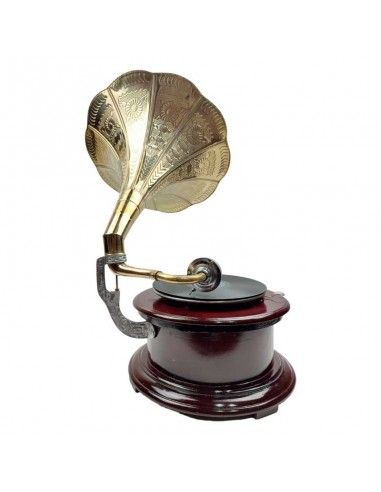 GRAMOFONO ANTIGUO CON BOCINA 70x37