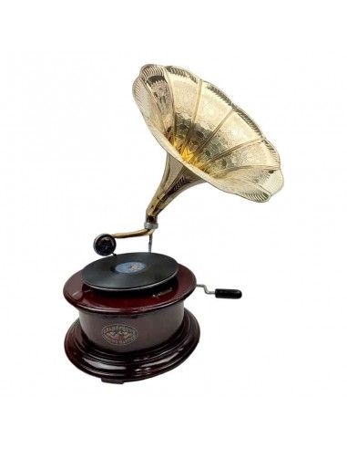 GRAMOFONO ANTIGUO CON BOCINA 70x37