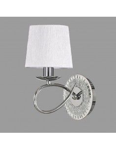 APLIQUE DE PARED CROMO MOSAICO PANTALLA BLANCA 2