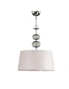 COLGANTE DE TECHO CROMO MOSAICO PANTALLA BLANCA