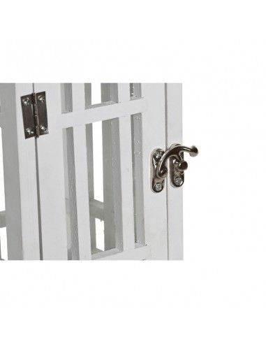 FAROL METAL- MADERA BLANCO VINTAGE...