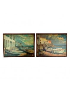 CUADRO CLASICO BARCAS 30x40...