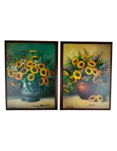 CUADRO JARRON CON GIRASOLES...