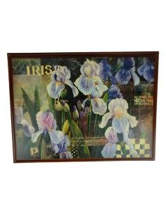 CUADRO DE FLOR IRIS Y ROSAS... 2