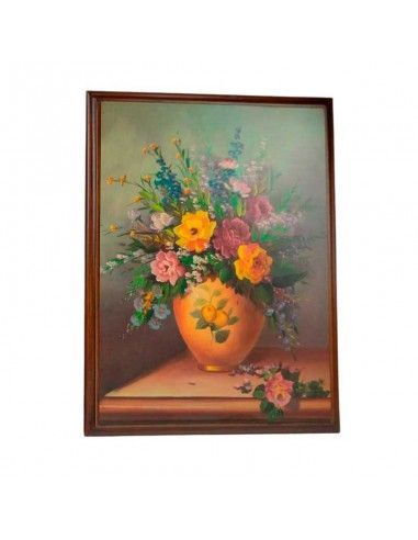 CUADRO JARRON CON FLORES 40x30 set de...