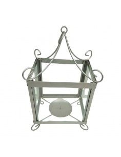 FAROL PORTAVELAS METAL GRIS... 2