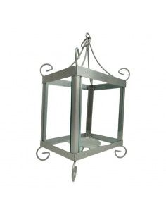 FAROL PORTAVELAS METAL GRIS...