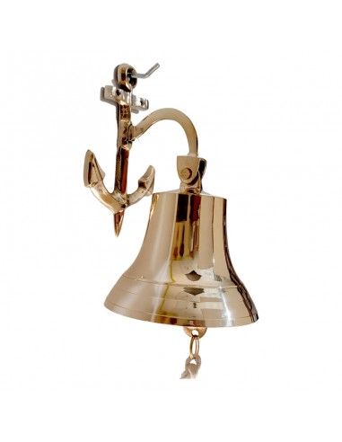 CAMPANA ANCLA LATON 26x14.5 cm