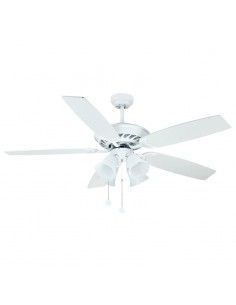 VENTILADOR DE TECHO ACERO CINCO ASPAS BLANCO-HAYA 2