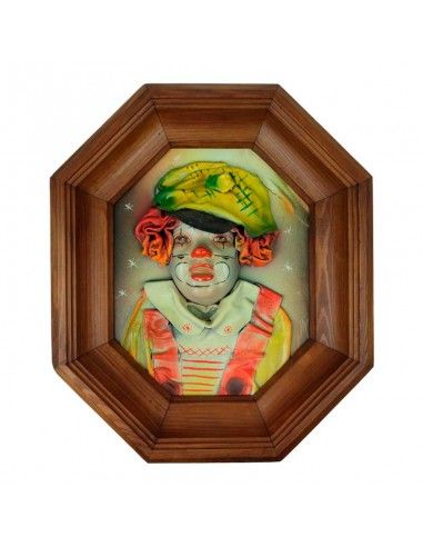CUADRO PAYASO EN RELIEVE 41x35