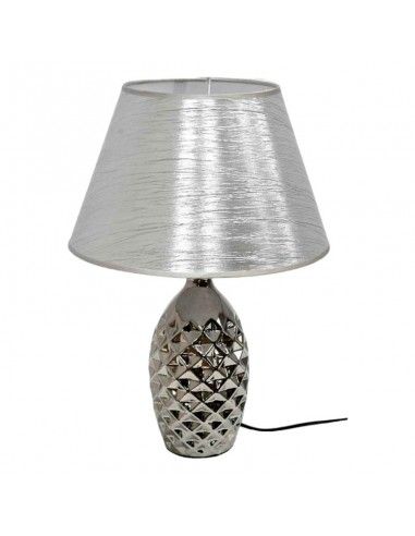 LAMPARA DE SOBREMESA PLATEADO 47x32