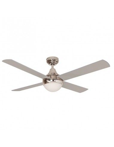 VENTILADOR DE TECHO ACERO CROMO CUATRO ASPAS GRIS-WENGUE