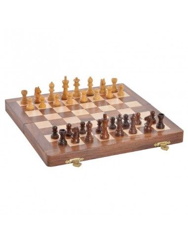 JUEGO AJEDREZ PLEGABLE 25.5x25.5