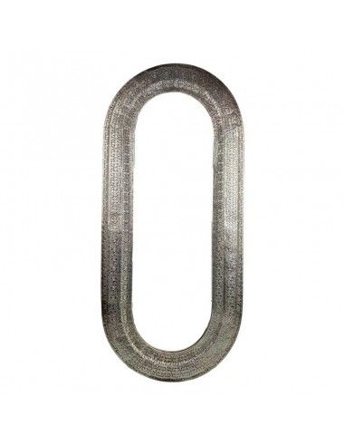 ESPEJO METAL CALADO PLATA 120x53