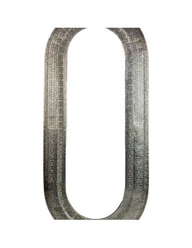 ESPEJO METAL CALADO PLATA 120x53