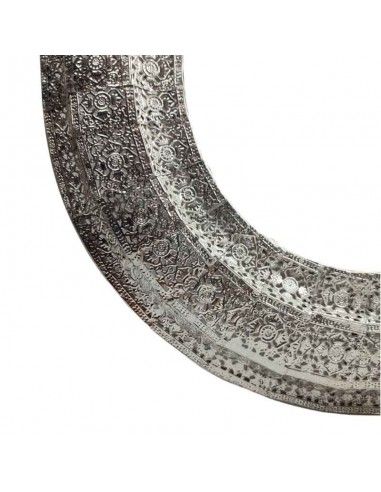 ESPEJO METAL CALADO PLATA 120x53