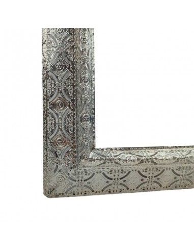ESPEJO METAL CALADO PLATA 49x31
