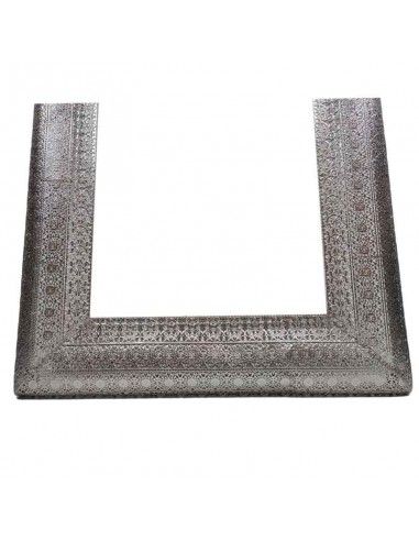 ESPEJO VERTICAL METAL CALADO PLATA...