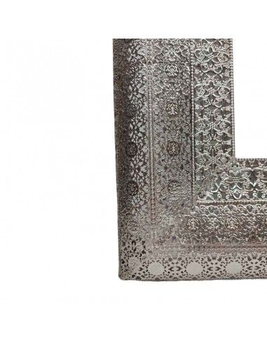 ESPEJO VERTICAL METAL CALADO PLATA...