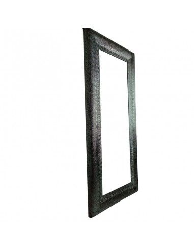 ESPEJO VERTICAL METAL CALADO PLATA...