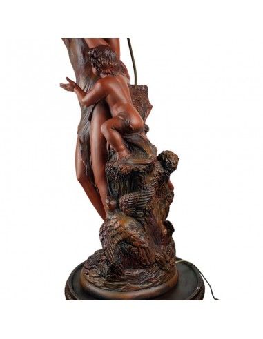 LAMPARA DE PIE FIGURA MUJER 119x52