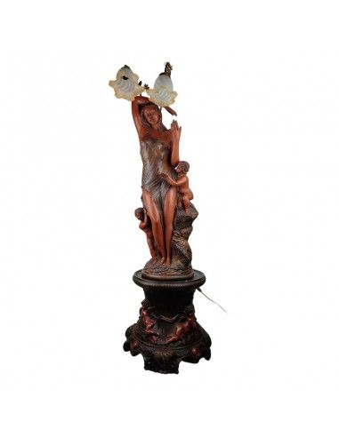 LAMPARA DE PIE FIGURA MUJER 119x52