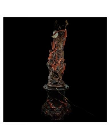 LAMPARA DE PIE FIGURA MUJER 119x52