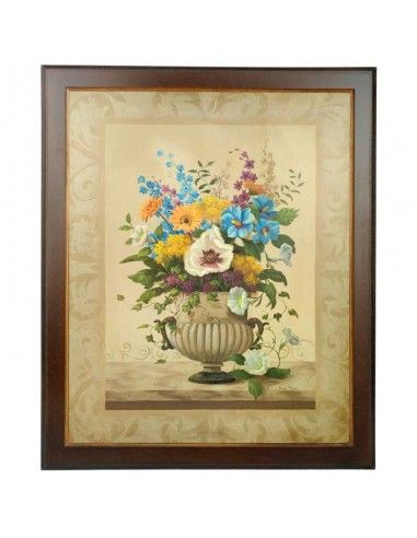 CUADRO JARRON CON FLORES 58x48 set de...
