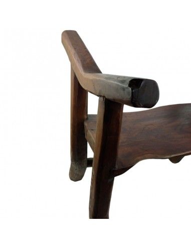 SILLÓN BANCO MADERA DE TECA 73x76