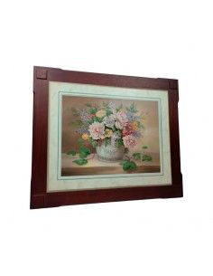 CUADRO JARRÓN CON FLORES 52x62