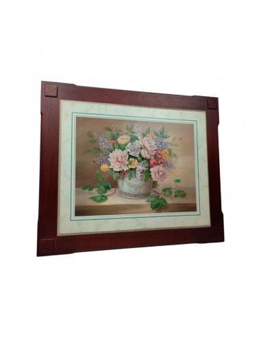 CUADRO JARRÓN CON FLORES 52x62