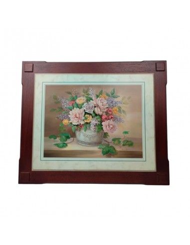 CUADRO JARRÓN CON FLORES 52x62