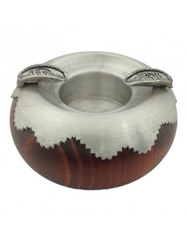 CENICERO PURO ESTAÑO - MADERA 5.5x9.5 cm