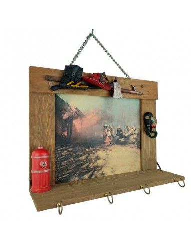 COLGADOR DE LLAVES BOMBEROS CON 4...