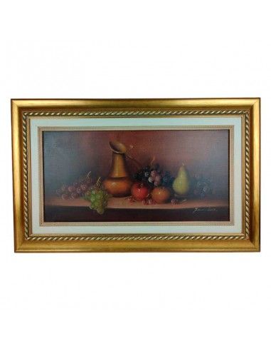 PAREJA DE CUADROS BODEGON FRUTA 49x80