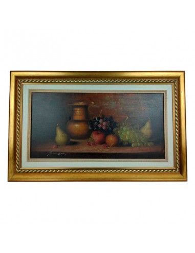 PAREJA DE CUADROS BODEGON FRUTA 49x80