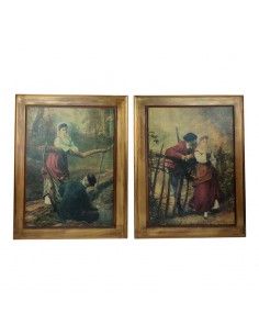CUADROS PAREJA DE ÉPOCA...