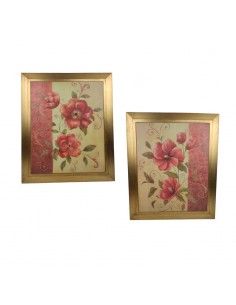 CUADRO FLORES ROJAS 62x52