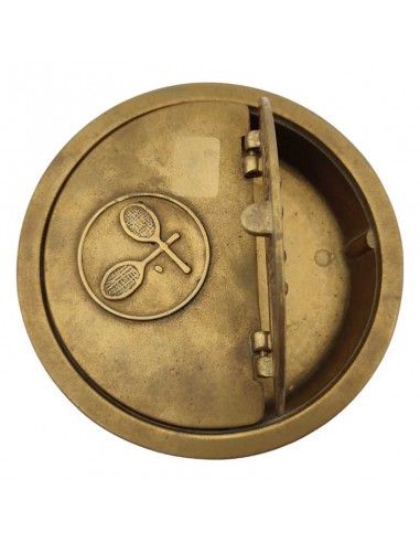 CENICERO RAQUETAS PURO BRONCE 2x14.5